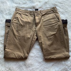 J Crew Men’s Flannel-Lined 770 Straight Pants